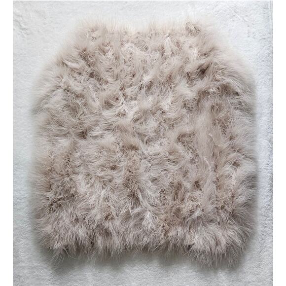 BRUNELLO CUCINELLI stunning! 100% cashmere & ostrich knit vest top $7,800 s/m - Picture 3 of 15